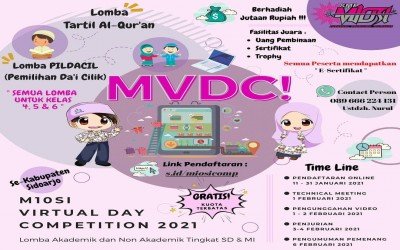 M10SI VIRTUAL DAY COMPETITION 2021 siswa SD/MI se-Kabupaten Sidoarjo